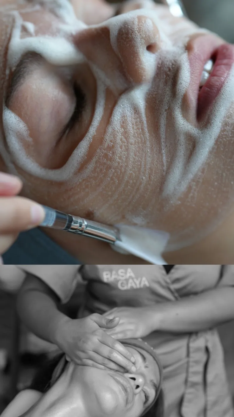 rasa gaya facial spa — detail · foam mask